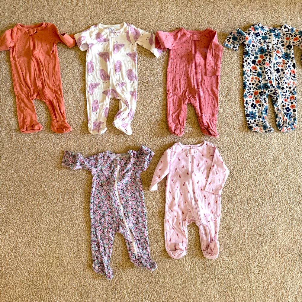 3-6 Month Girl Onsies - 36 pieces